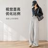 Women S High Waist Wide Leg Casual Pants Fall Winter Fleece Lined Slim Fit