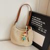 Handmade Cotton Braided Bag Female Summer 2025 New Arrival Casual Commuter Shoulder Bag Seaside Holiday Crossbody Beach Bag