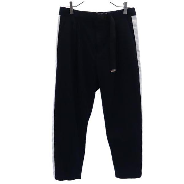 BLACK LABEL CRESTBRIDGE Sanyo Shokai Long Pants 76 Black Series Side Line Men's Used