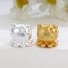 Sterling Silver 999 Hello Kitty Octopus Beads and KT Cat Head Charm for DIY Bracelet Accessories