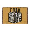 Beer Vintage Metal Tin Sign Chic Home Bar Cafe Poster Wall Decor Art Plaque Pub Tavern Retro Decorative Plates 20*30 CM