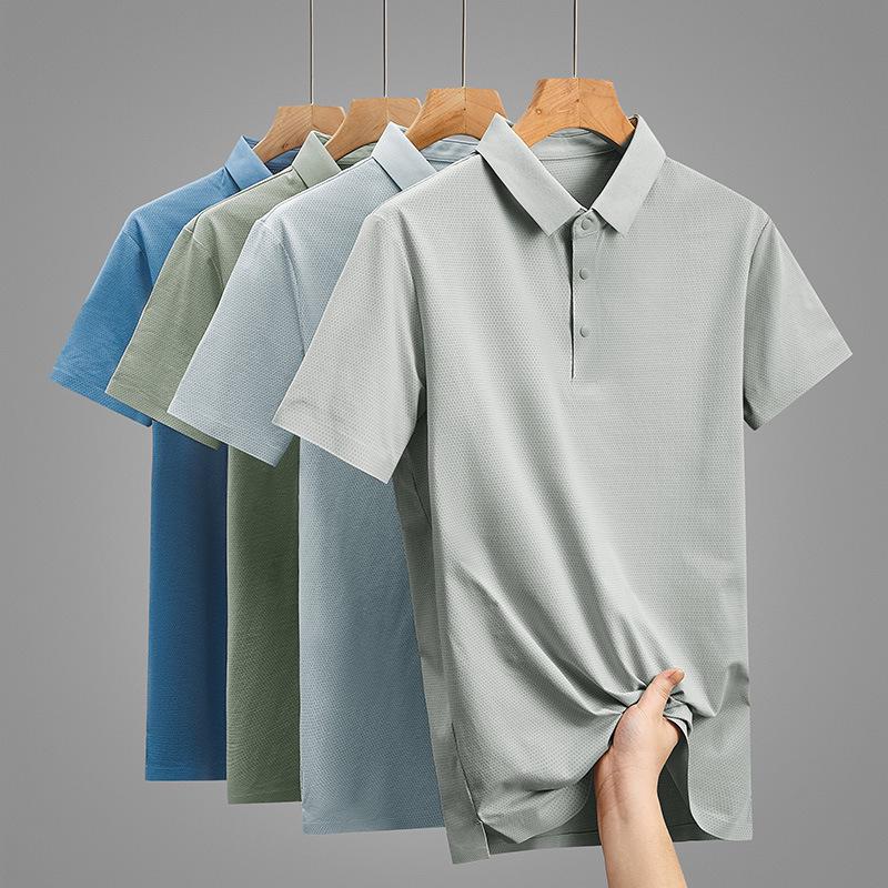 

2025 Quick-Dry Men s & Women s Short Sleeve Lapel Polo - Breathable Sport T-Shirt XXL
