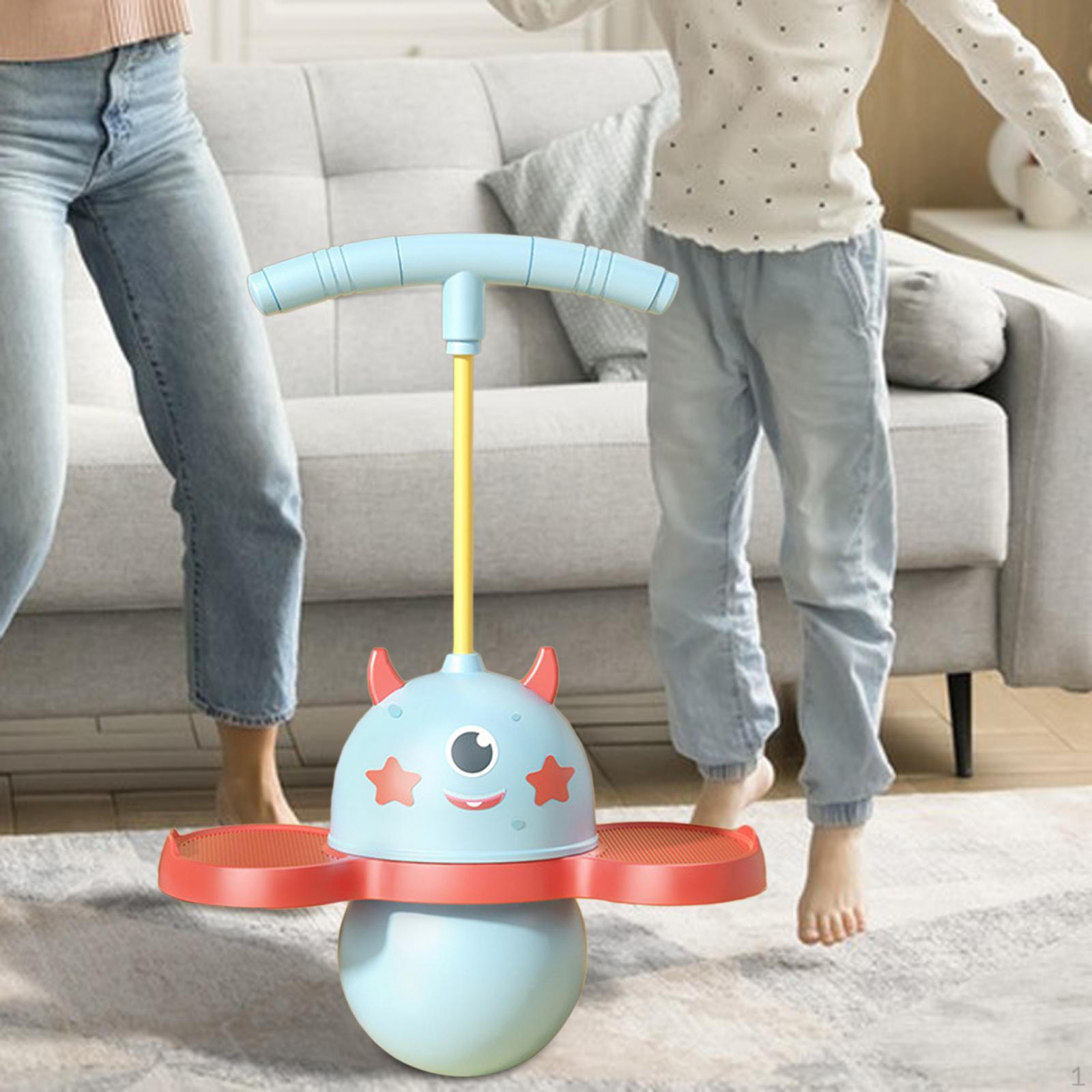 Пого-мяч с ручкой для упражнений с палкой для прыжков с чувством баланса для тренировки — фото 8