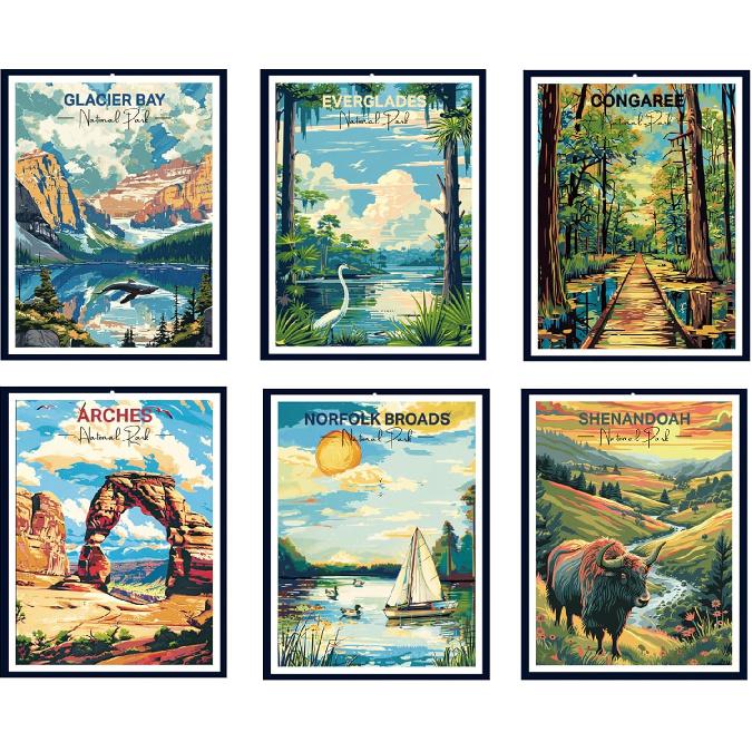 2026 Wall Calendar - 11.3" x 14.6" National Parks Wall Calendar 2026, Jan.2026 - Dec.2026, Hanging Calendar for Home or Office, 2026 Calendar for
