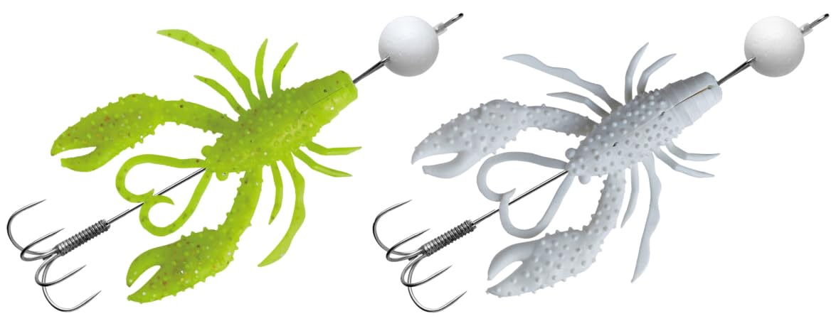 

Gamakatsu Octolise Ukiuki Claw Appeal Chart White UV (2 pieces) #3 Glow/Pearl