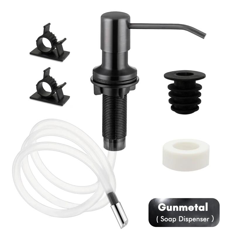 Soap Dispenser Extension Tube Kit For Kitchen Accessories Bathroom Stainless Steel Built In Liquid Soap Detergent Dispensers