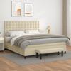 347223 vidaXL Bed Frames Cream 90x190 Cm Faux Leather