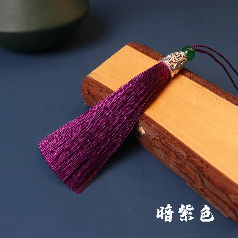5pcs/Pack 10cm Multicolor Cotton Silk Tassel Cords Brush for Earrings Charm Pendant Tassel Fringe DIY Jewelry Making