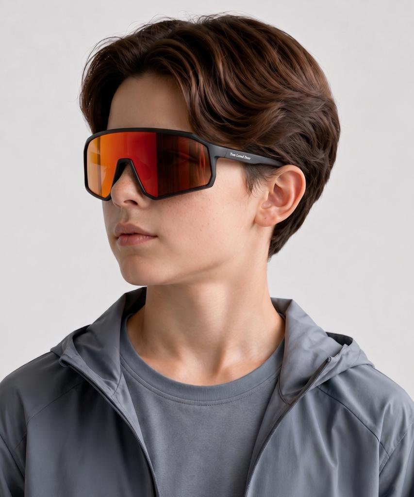 Tomdieo Junior Sports Sunglasses Uv400 Children'S Baseball Bicycle Goggles Elementary School Students