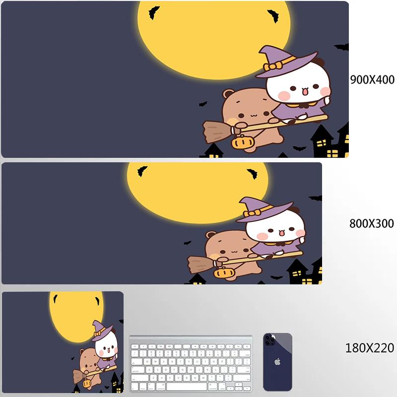 Kawaii Bubu And Dudu Halloween style Small/Big Gaming MousePad Gamer Cartoon Deskmat Office Decoration Desk Accessories Mousepad