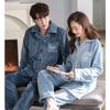 Couple Pajamas Women'S Autumn And Winter Models Fleece Thickened Flannel Warm Coral Fleece Loungewear Men'S Suit