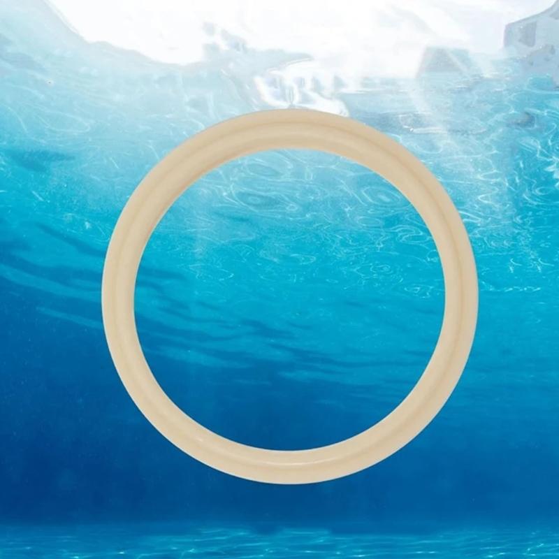 4Pieces Pool Light Lens Seals Sealing Gaskets Rubber Texture Perfect for Waterproof Replacement Part