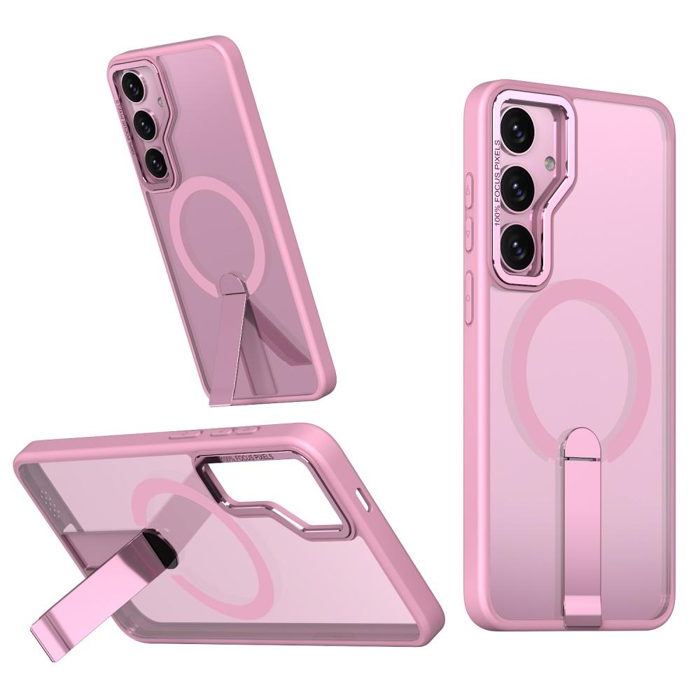 Für Magsafe kabelloser magnetischer Lade-Ständer Handyhülle für Samsung S26 Ultra S25 Edge S24 S23 Plus S24 FE Halter Klare Hülle