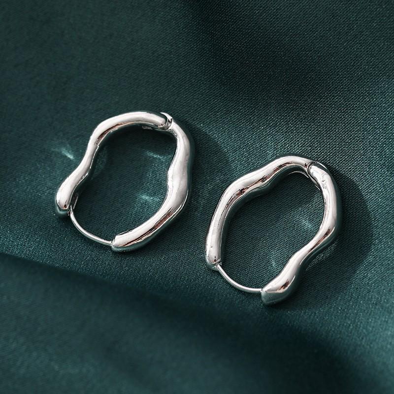 Luxury Large Exaggerated Diamond Hoop Earrings for Women - Cold Style Fashion Jewelry