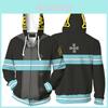 Enn Enn Anime No Shouboutai Fire Force Hoodie Firesoldier Jacke Kostüme Mantel