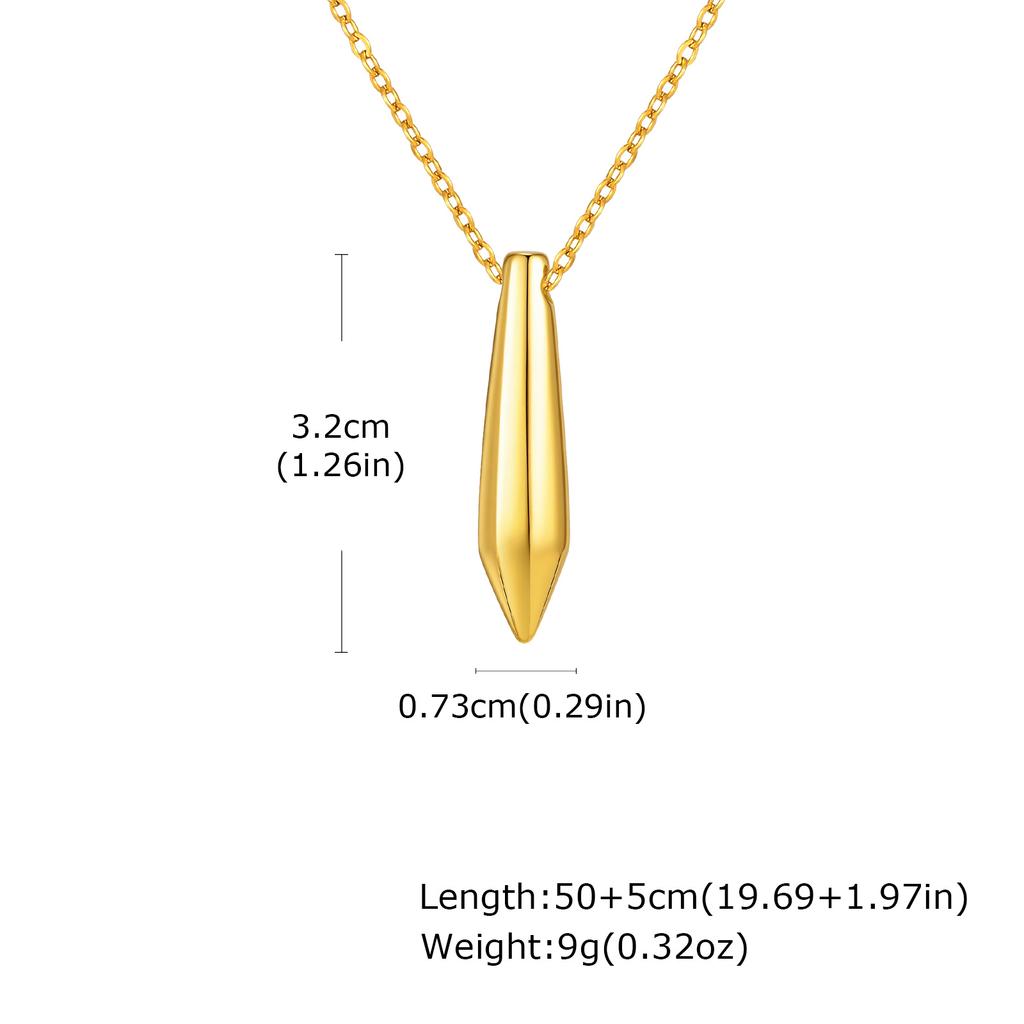 Vnox Stainless Steel Bullet Pendant Necklace for Men Boys, Adjustable O Chain Minimalist Jewelry, 32*7.3mm Bullet Head Necklaces