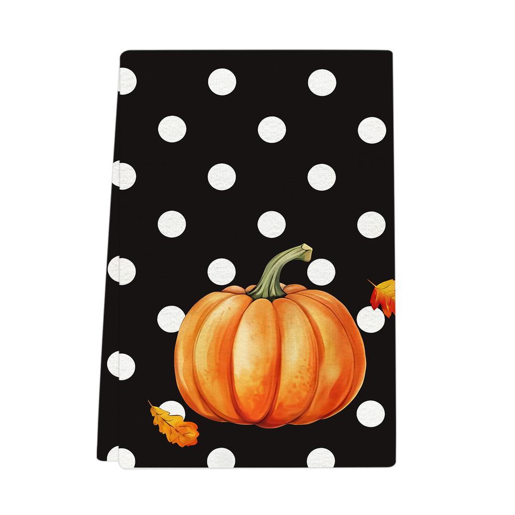 Popular 250gsm Cross-border Halloween Day Decoration Microfiber Towel Gift-giving Kitchen Small Towel