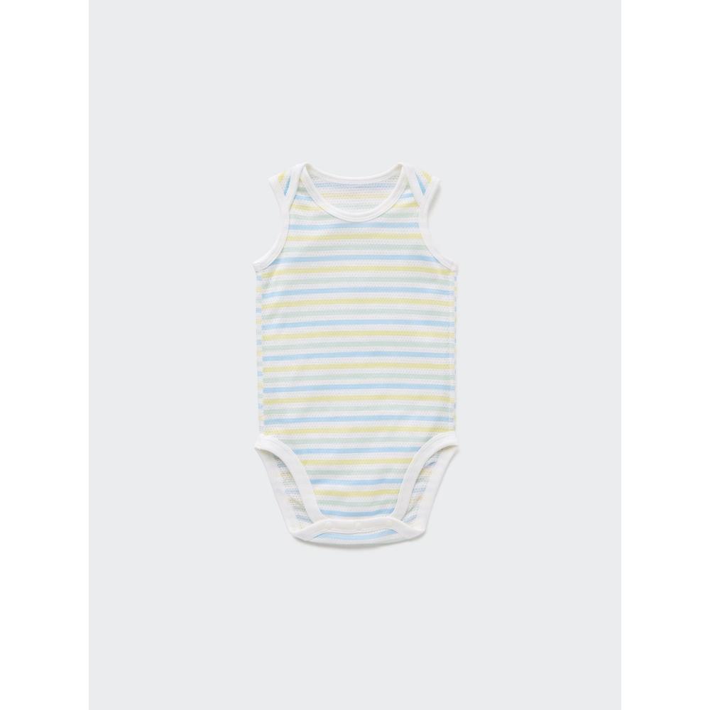 

Uniqlo Bn Хлопок Сетчатый Внутренний Боди Без Рукавов Простая Кайма 61 BLUE/BABY 90