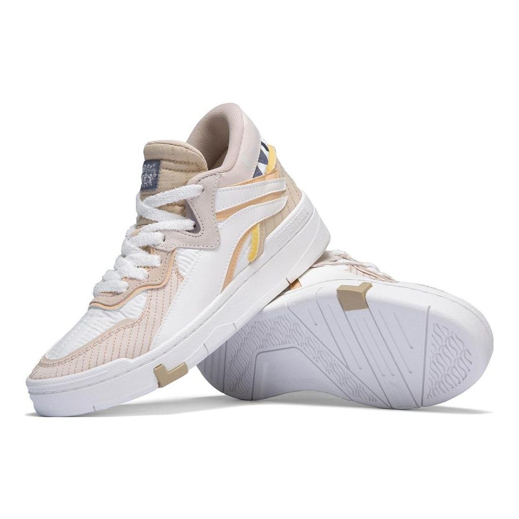 Li Ning Wave Slip Resistant Abrasion Resistant Slip Resistant Abrasion Resistant Mid Top Skateboard Shoes Women's AGCS152-1
