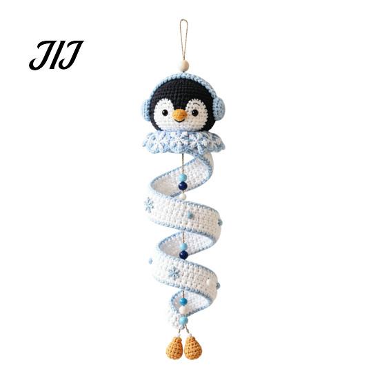 Einfaches Häkel-Geister-Anleitungskit DIY-Kit, Geister-/Pinguin-/Hirsch-/Lebkuchenmann-/Kürbisform, Spiral-Handarbeitsgeschenk für Enthusiasten Bastel-Dekoration