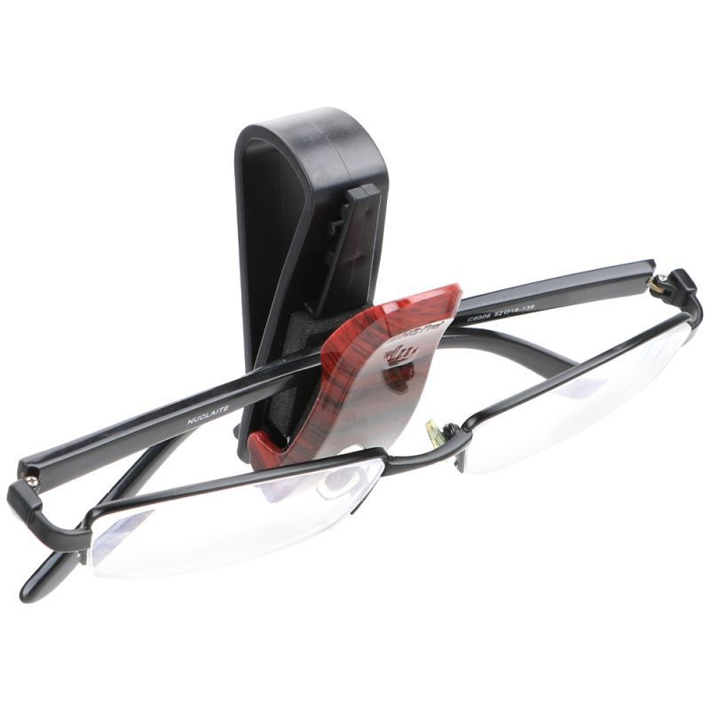 Universal Car Sunglasses Holder Car Card Ticket Holder Stand Fastener Auto Sun Visor Glasses Box Decoration Accessories