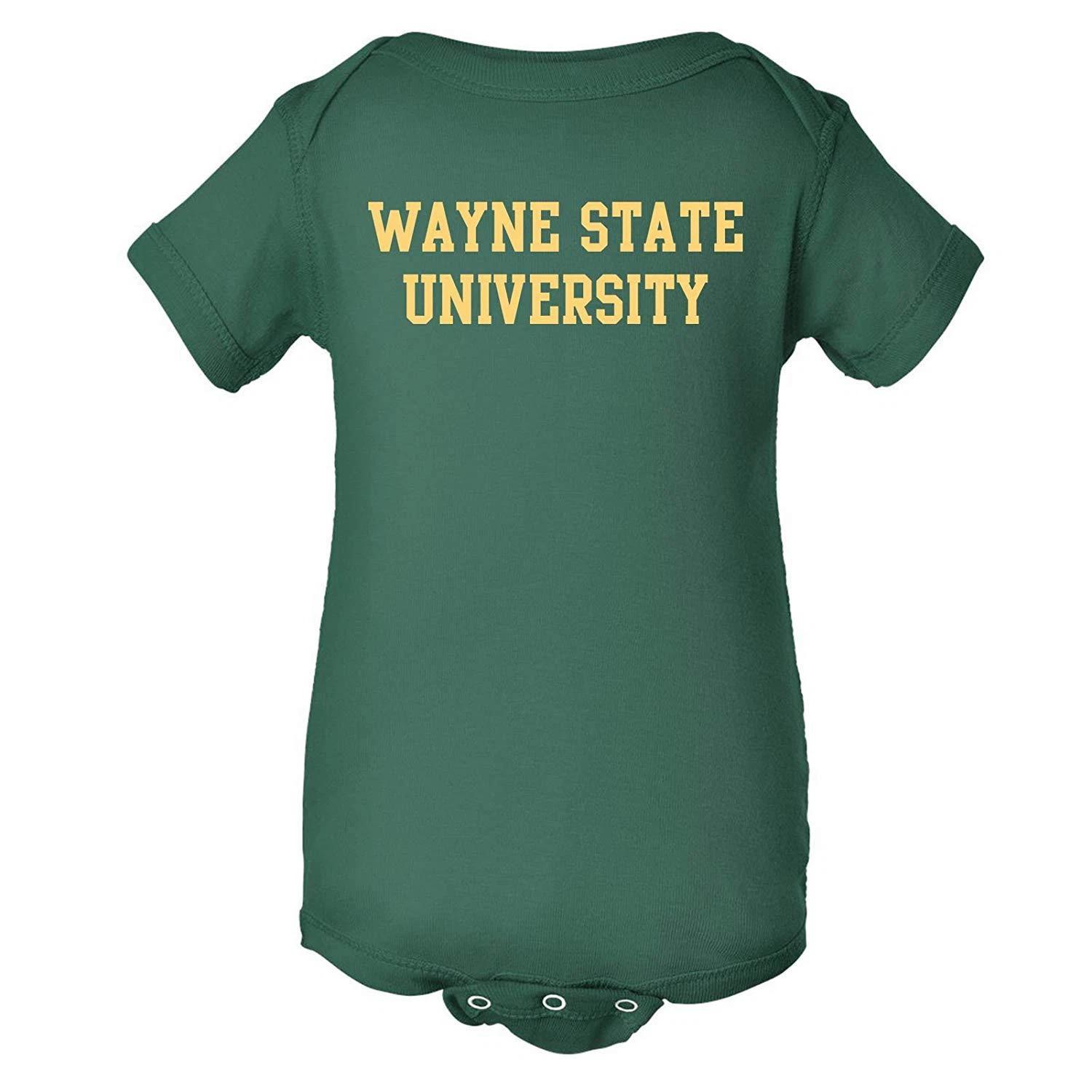 WAYNE STATE Warriors Basic Block - Sports Team Unisex Creeper - Forest L