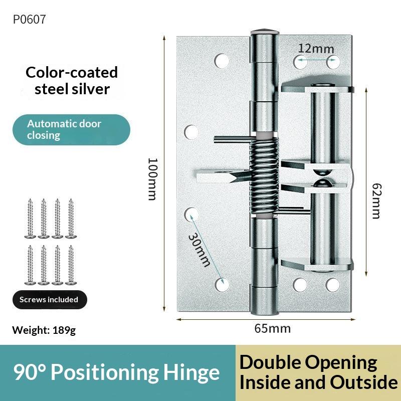 Detachable Self Closing Spring Door Closer Automatic Hardware Anti-Slam for Home Kitchen Bedroom Interior Doors