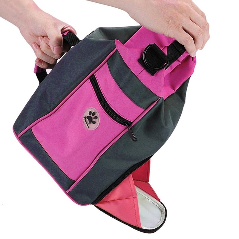 Waterproof Pet Treat Pouch Shoulder Bag Running Supplies Multifunctional Treat Bag for Dog Outdoor Sports Training