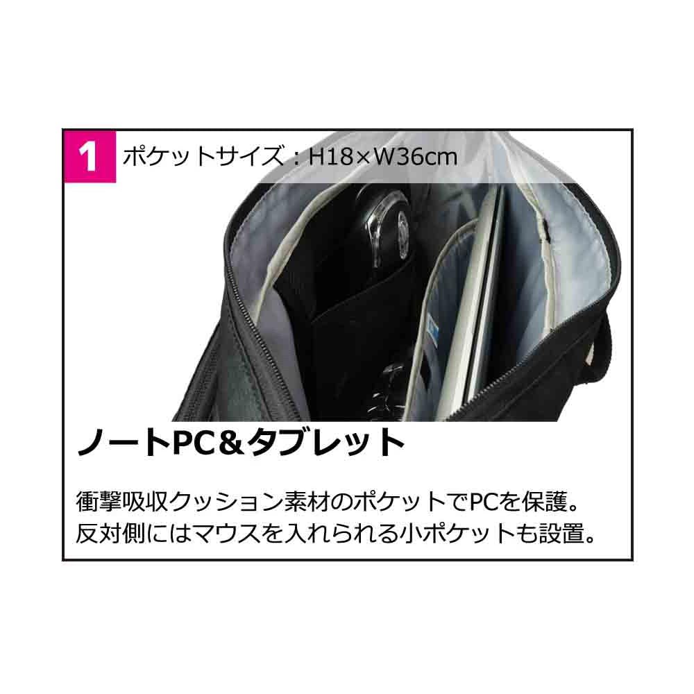 STARTTS New Style Carry Bag, 3-Way Briefcase, Lightweight, Water-Repellent, Durable, Multi-Functional, 15L, NS-04BK, Black