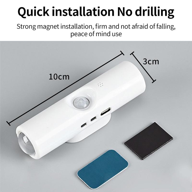 Magnetic Rechargeable Led Night Light RGB Sunset Lamp Wireless Wall Lamp with Motion Sensor for Stair Cabinet Hallway Room Decor