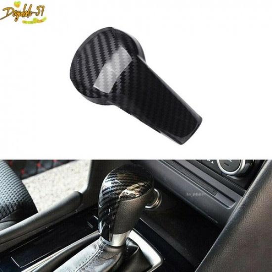For Mazda 2 6 3 CX-3 CX-5 2015 -2018 Carbon Fiber Gear Shift Knob Trim Cover New