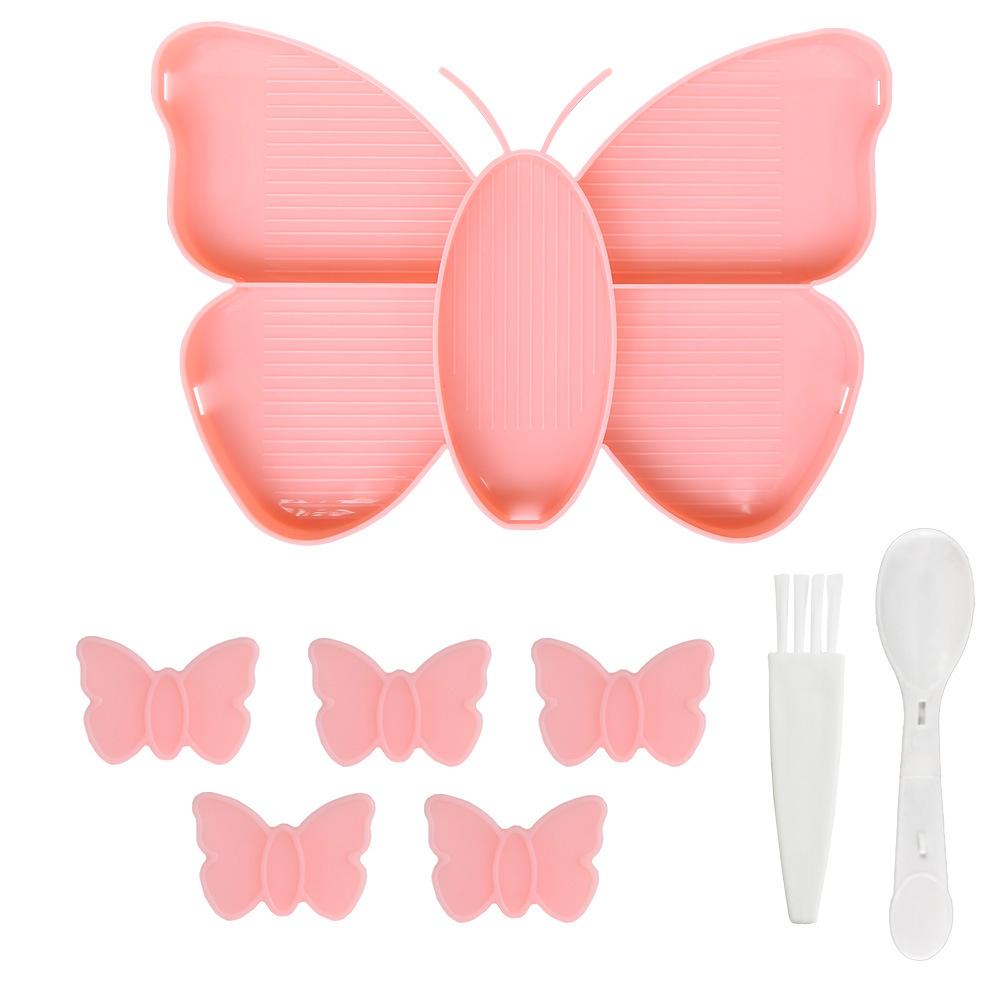 8pcs/Set DIY Diamond Painting Tool Set -Butterfly Multifunctional Flip Plate, Drill Points, Trays & Funnels for DIY Projects