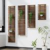 Solid Wood Wall-Mounted Plant Stand for Indoor/Outdoor Decor