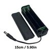 DC5521 Male Connector Battery Case with Safety Cover and Power Switches Holds 8 2A Cells for LED Lights and DIY