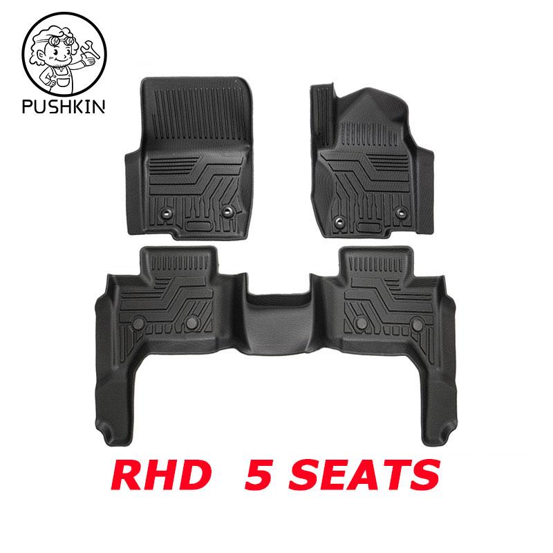 RHD For TOYOTA Prado LC250 2026 2025 TPE Car Carpet Floor Mat Full Set Trim To New Prado LC250 Waterproof Floor Mat Accessories