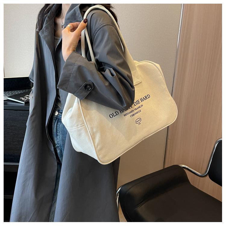 Damen Große Canvas Reise-Tragetasche - Vielseitige, Leichte Handtasche für Kurztrips & Geschäftsreisen