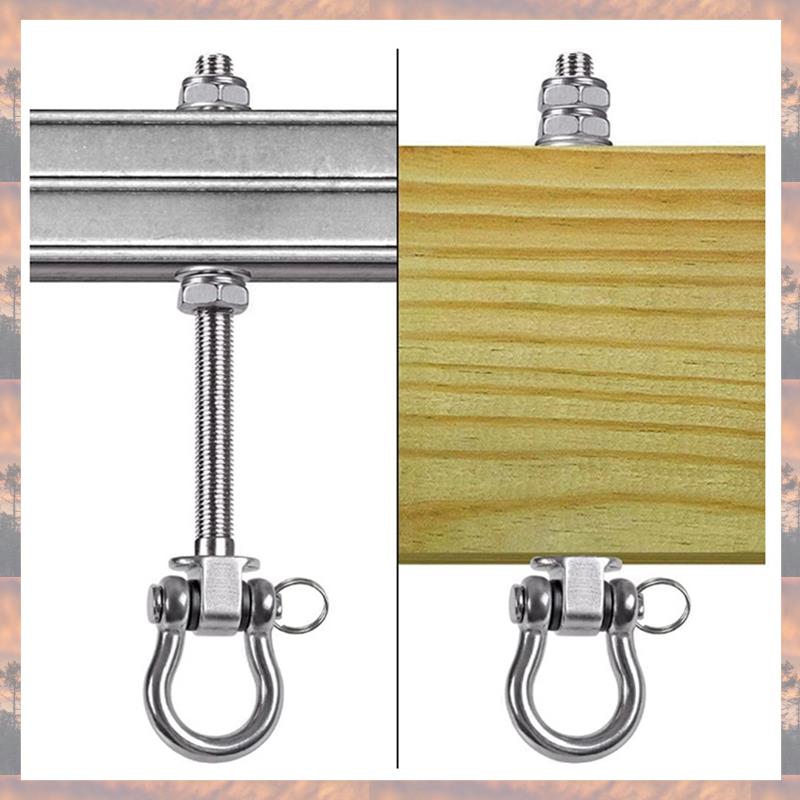 2025 Trend Heavy Duty Swing Hook Yoga Hammock Sandbag Hook Hanging Chair Accessories For Playground Porch Yoga Hammock