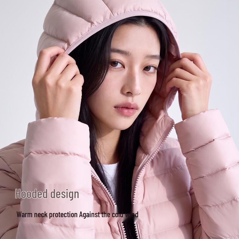 Women's Lightweight Hooded Puffer Down Jacket