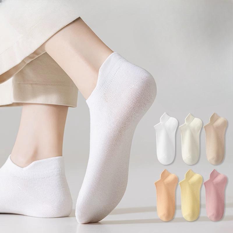 Female Spring and Summer Thin Sports Deodorant Sweat Absorbing Ear Cotton Socks