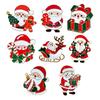 Zinc Alloy Santa Claus Brooch Enamel Cartoon Father Christmas Pin Sweater Coat Backpack Decoration Clothing Accessories Festival Holiday Gift