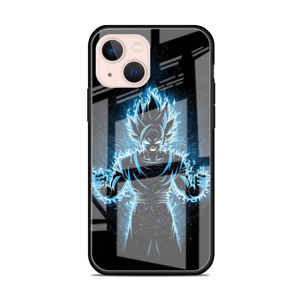 Funda de cristal templado para iPhone 14, 13, Pro, 11, 12, 7, 8 Plus, SE 2022, XR, X, XS Max, 6, 6S, Anime-Dragon-Ball