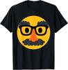 Lustiges Verkleidetes Emoticon-Gesicht T-Shirt