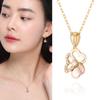 MAISON DE SHE 14K Gold Clover Necklace