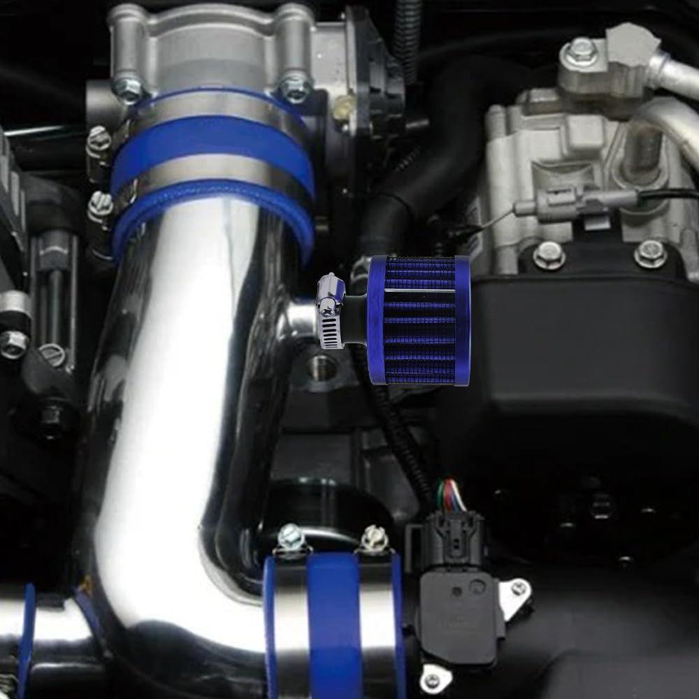 Langlebige universelle Schnittstelle Auto-Luftfilter Hoher Durchfluss Mini-Motorrad Kaltluftansaugung Pilzkopf 12mm Kurbelgehäuseentlüftungsabdeckung