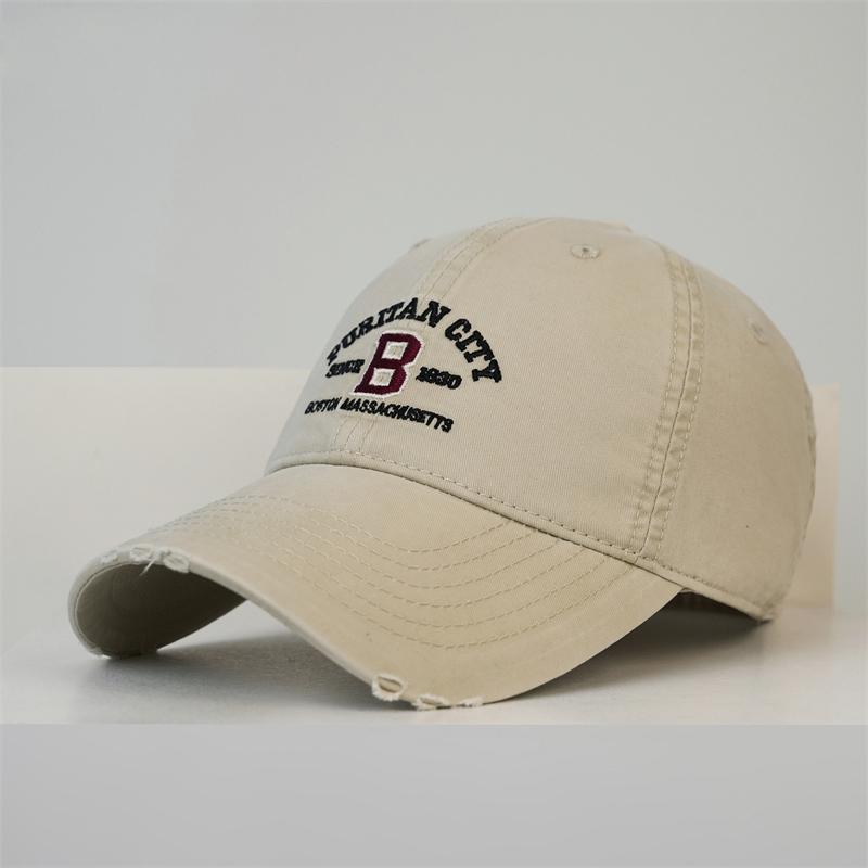 Vintage Baseball Cap Unisex Spring Summer Embroidered Letter Sunshade Cap легкие хаки