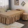 Gonna per lettino da salone di bellezza Copertura per lettino da spa con foro per il viso Copertura quadrata per lettino da massaggio Lenzuolo copriletto Gonna per lettino Copertura per lettino da tavolo per trattamenti SPA