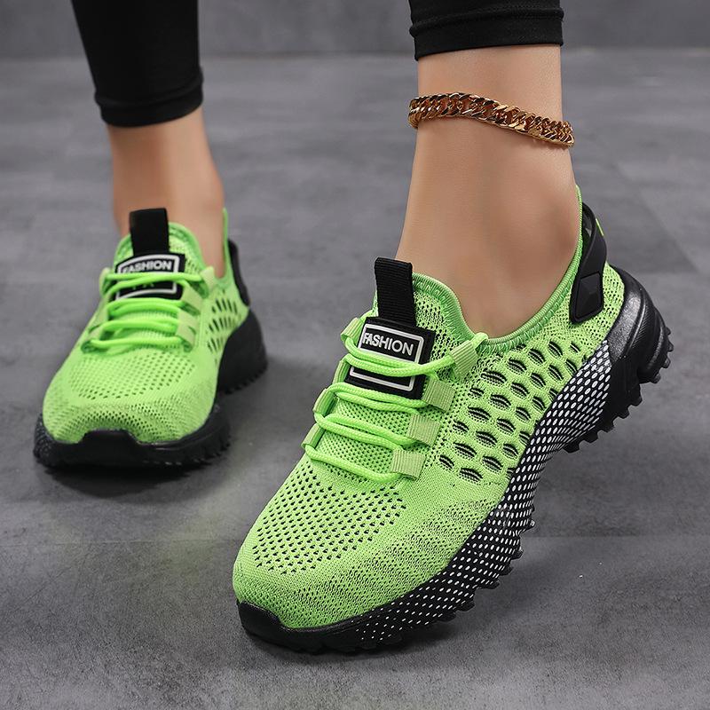 Breathable Mesh Hollow Running Shoes: Trendy Unisex Casual Sports Sneakers for Men and Women