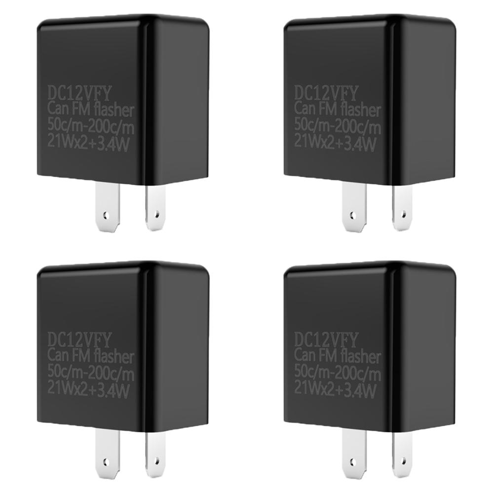 1-10PCS LED Flasher Relay 12V Adjustable Frequency of Turn Signal Indicator Light 2 Pins Flashing Blinker Relays For Motorcycle