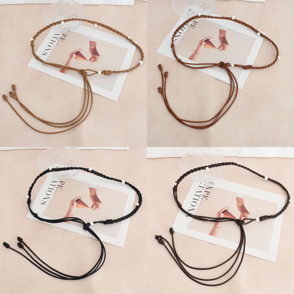 Bohemian Vintage Beaded Waist Belt For Women With Tie Closure For Casual Wear