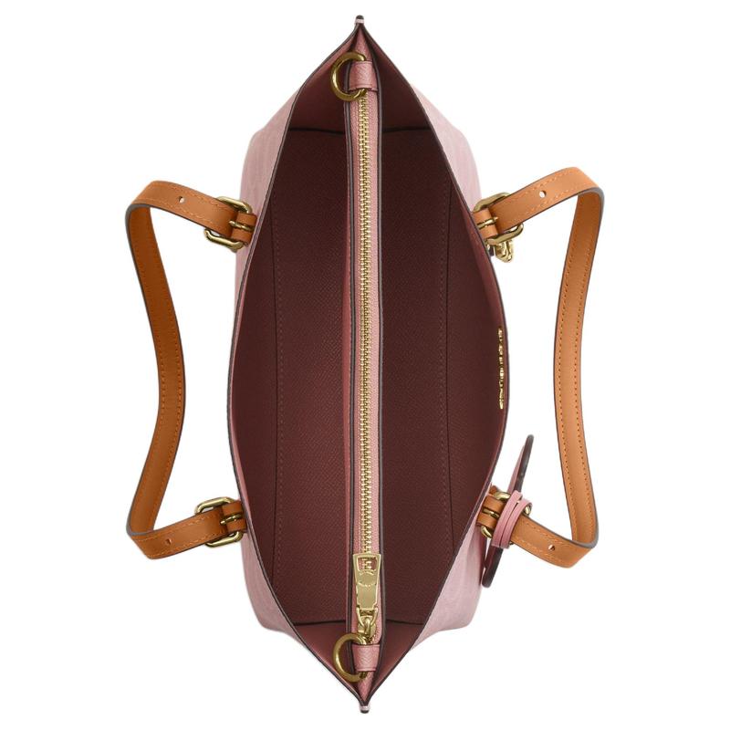 Coach Geantă de mână Exclusive de Ziua Îndrăgostiților Mollie 25 Classic Presbyopia Pandantiv Floare Detașabil Farmec cu Logo Brand Geantă Tote din Piele Artificială Umăr